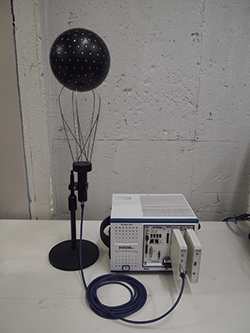 図3　252チャネル球状マイクロフォンアレイを用いた３次元音空間収音・再生技術SENZI