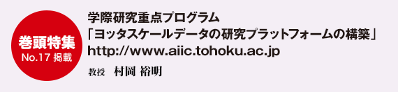 学際研究重点プログラム「ヨッタスケールデータの研究プラットフォームの構築」